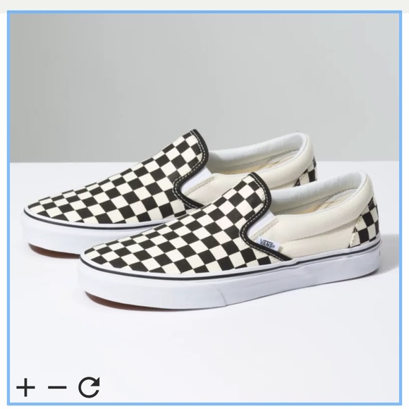 Vans Shoes - Vans Classic Slip-on in Black Checkerboard